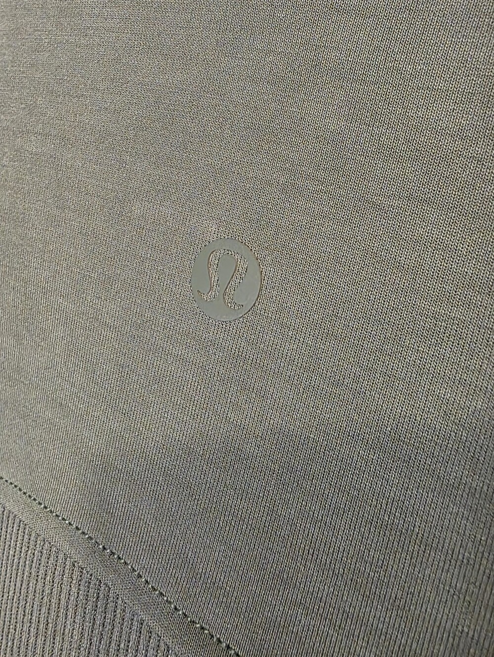 Lululemon Brushed Softstreme Ribbed Half Zip In Green Jasper 10 - Picture 12 of 14
